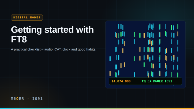 Getting started with FT8: a practical checklist