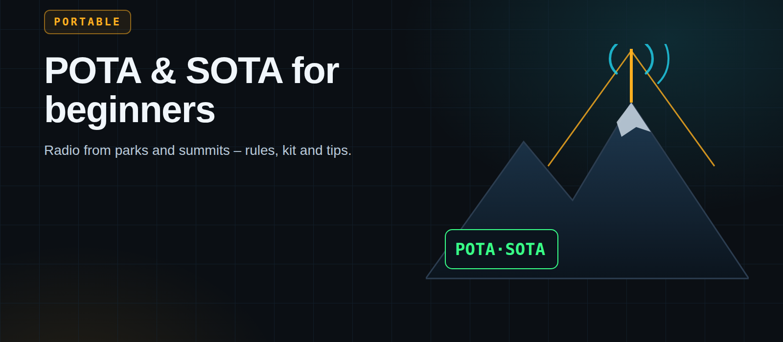 Radio in the great outdoors: POTA and SOTA for beginners