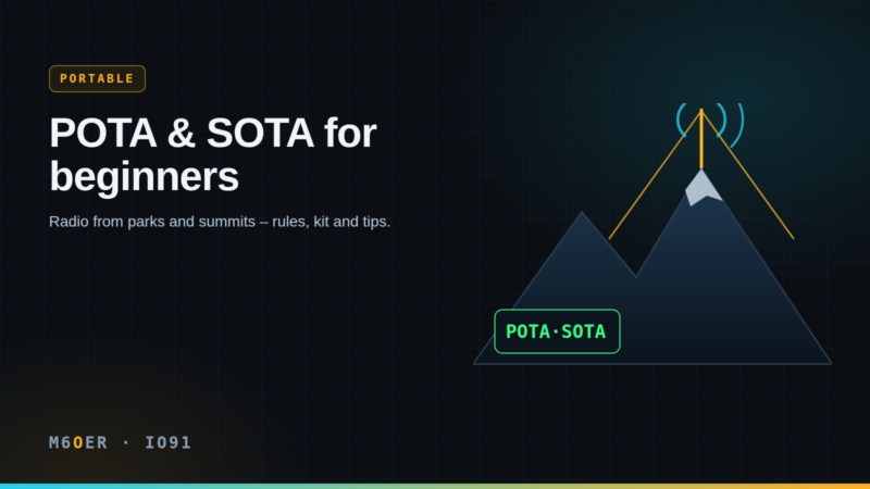 Radio in the great outdoors: POTA and SOTA for beginners