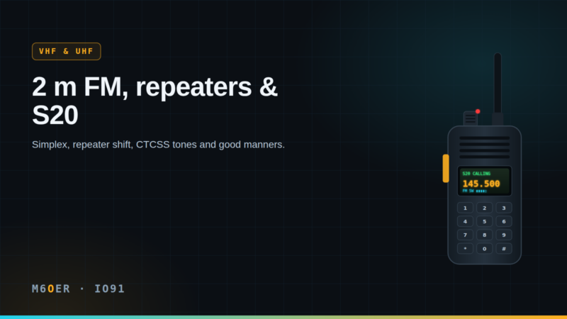 2 m FM: repeaters, CTCSS and the S20 calling channel