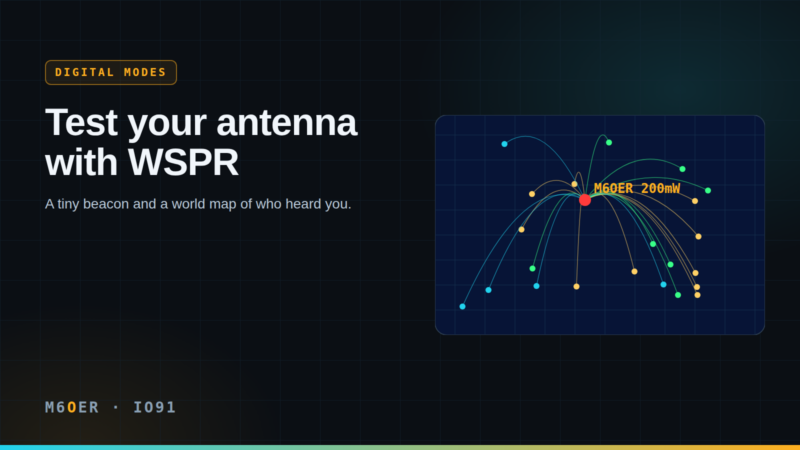 Test your antenna with WSPR – the "whisper" mode
